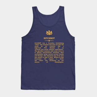 Real Historical Philadelphia - Hitchbot Tank Top